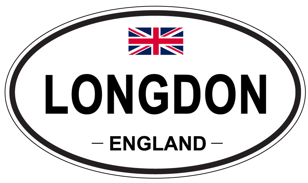 LONGDON, ENGLAND - Oval Sticker