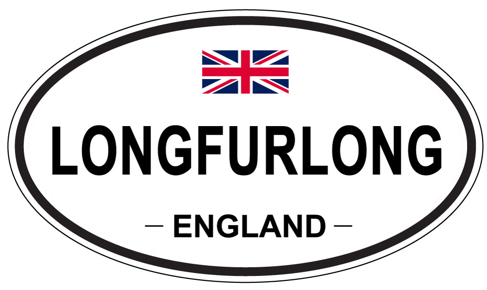 LONGFURLONG, England - Oval Magnet
