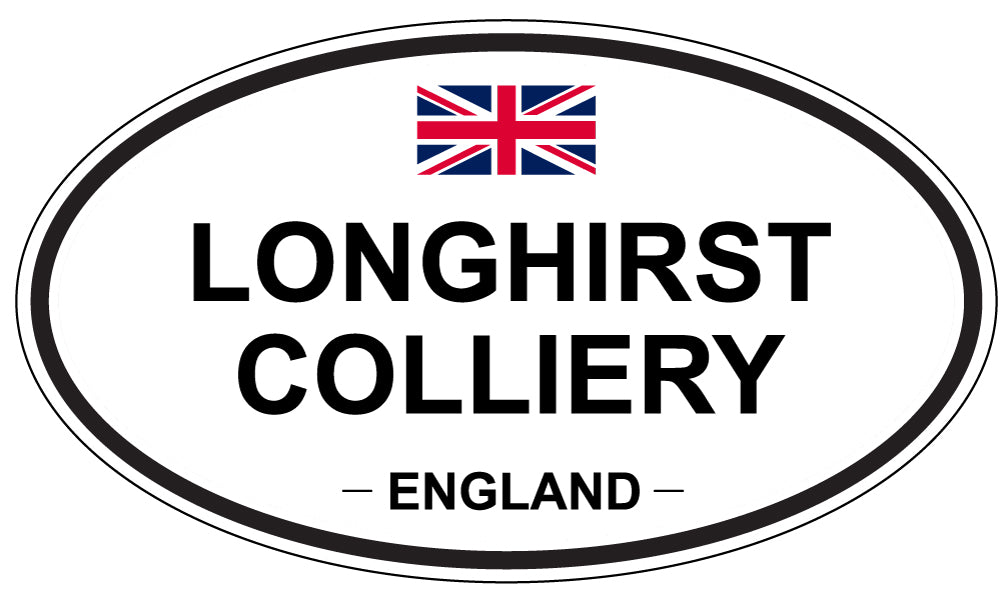 LONGHIRST COLLIERY, England - Oval Magnet