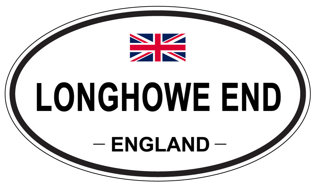 LONGHOWE END, England - Oval Magnet