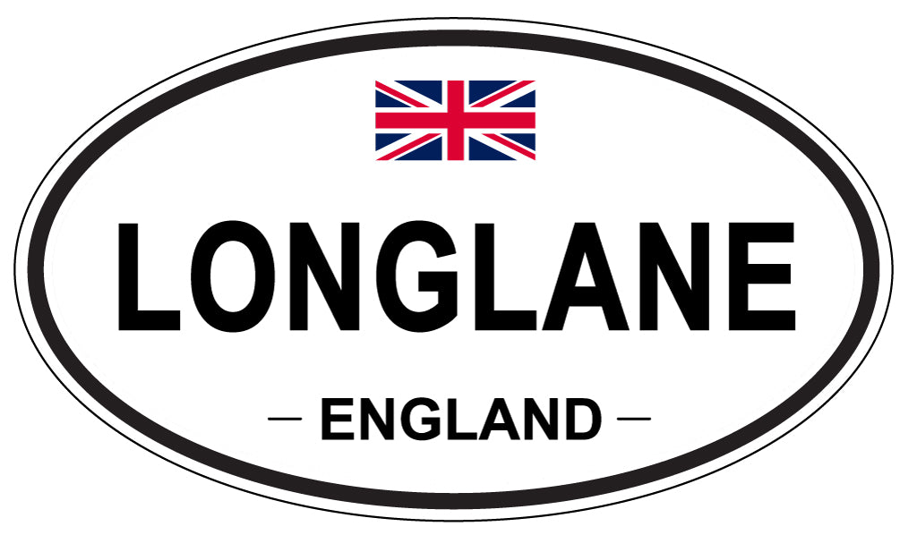 LONGLANE, England - Oval Magnet