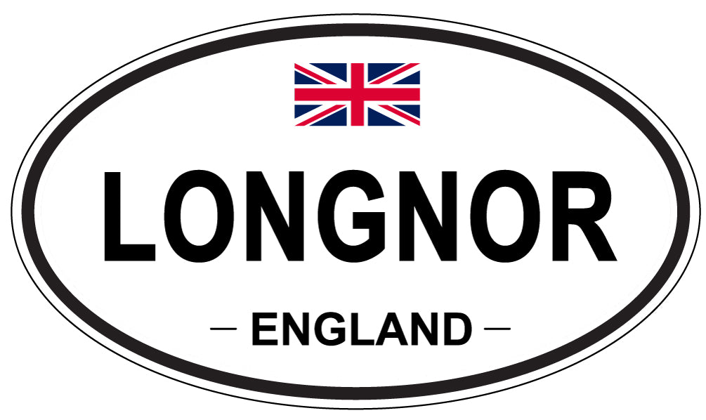 LONGNOR, England - Oval Magnet