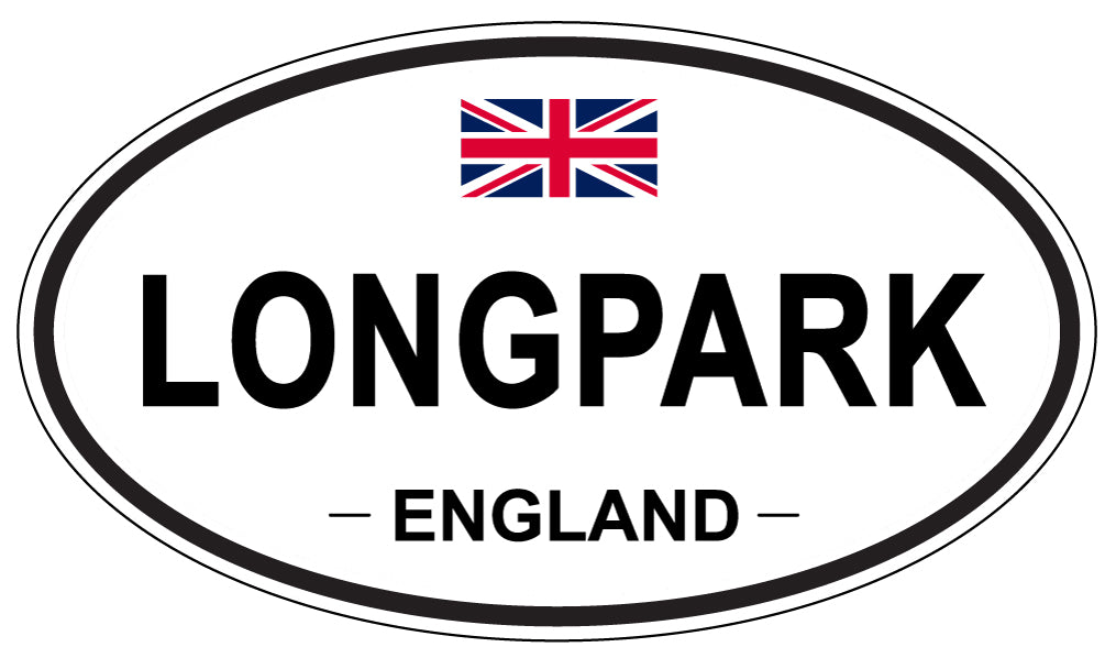 LONGPARK, ENGLAND - Oval Sticker