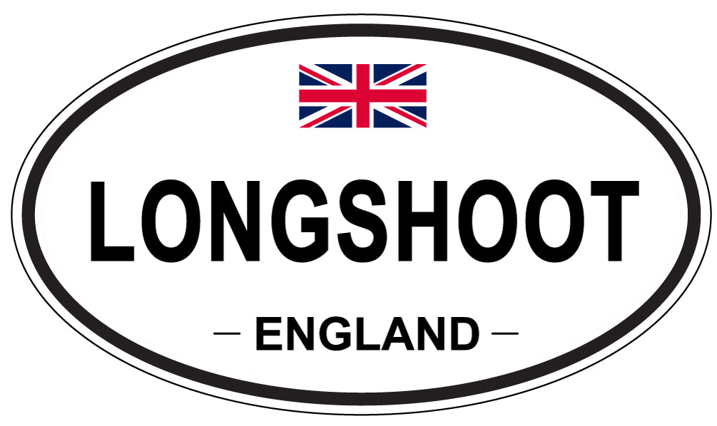 LONGSHOOT, ENGLAND - Oval Sticker