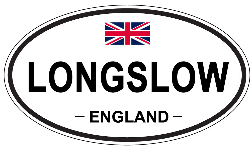 LONGSLOW, ENGLAND - Oval Sticker