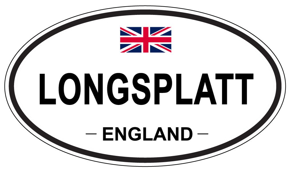 LONGSPLATT, ENGLAND - Oval Sticker