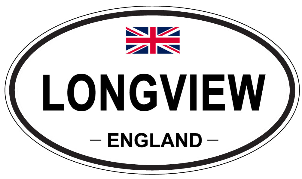 LONGVIEW, ENGLAND - Oval Sticker