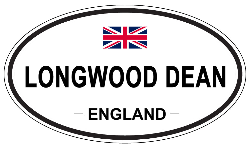 LONGWOOD DEAN, ENGLAND - Oval Sticker