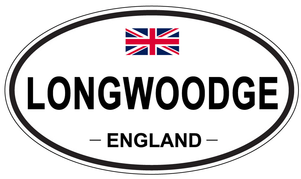 LONGWOODGE, ENGLAND - Oval Sticker
