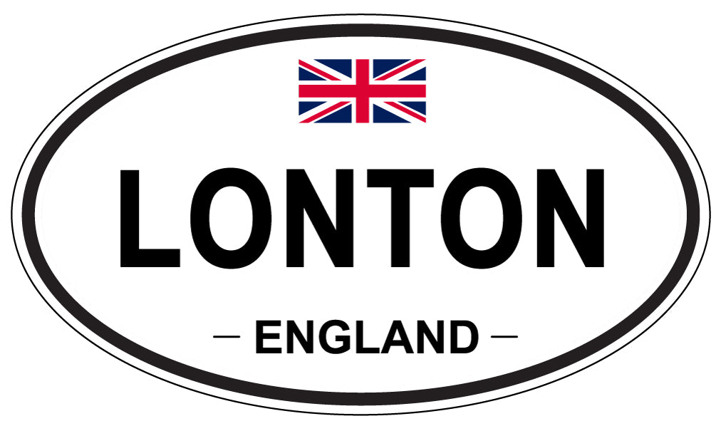 LONTON, England - Oval Magnet