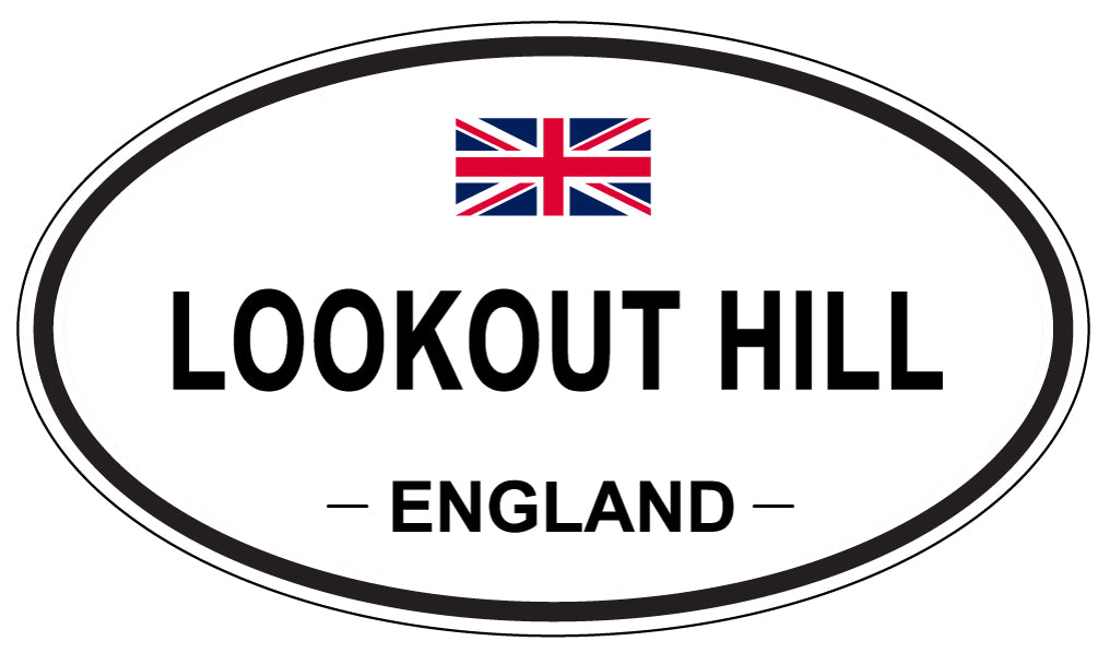 LOOKOUT HILL, England - Oval Magnet