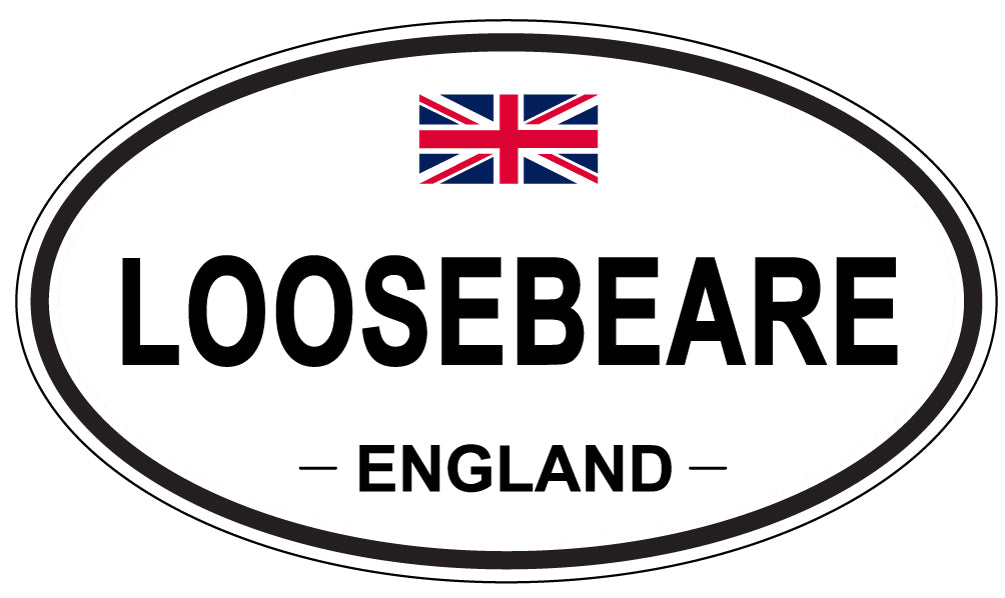 LOOSEBEARE, England - Oval Magnet