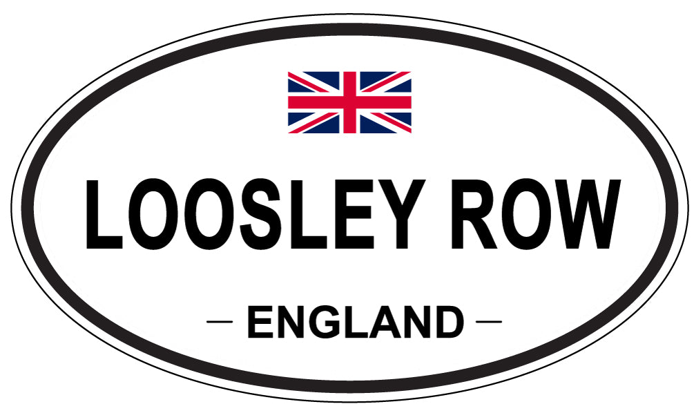 LOOSLEY ROW, England - Oval Magnet