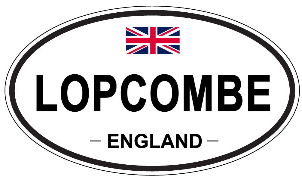 LOPCOMBE, ENGLAND - Oval Sticker