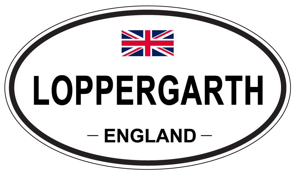 LOPPERGARTH, England - Oval Magnet