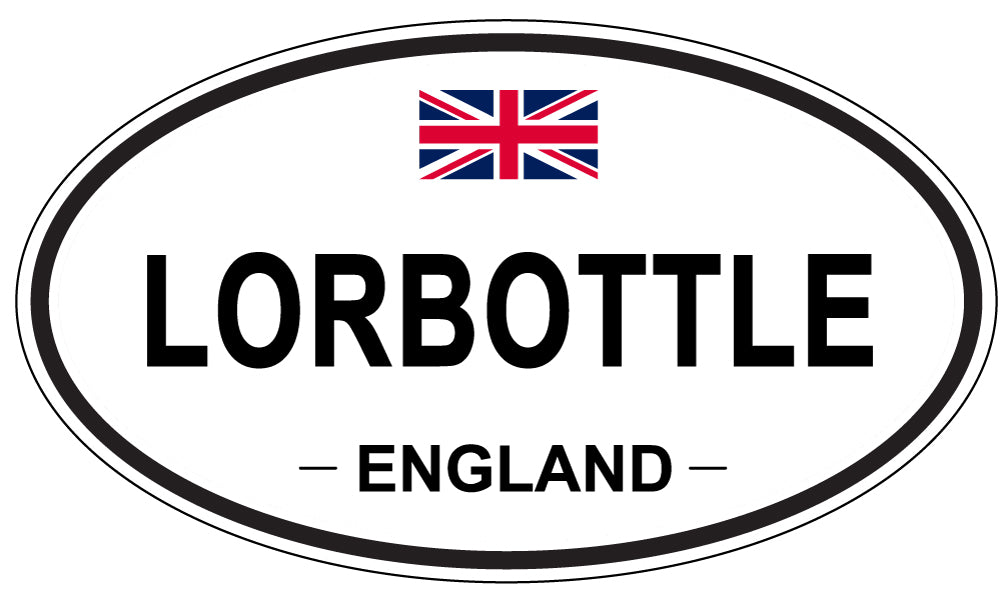LORBOTTLE, England - Oval Magnet