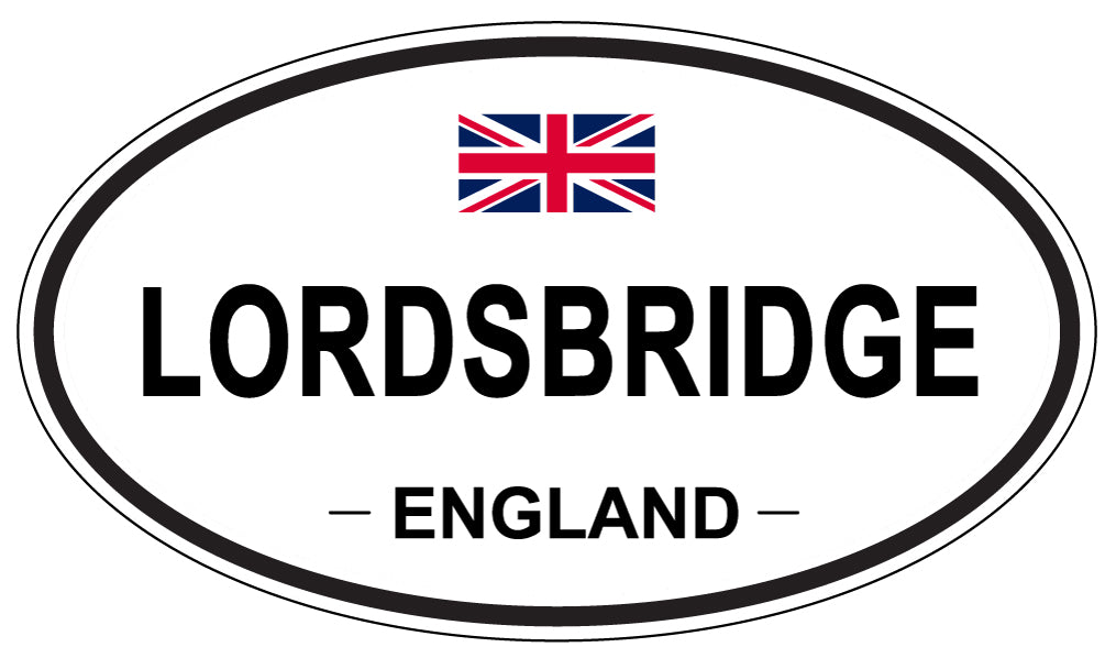 LORDSBRIDGE, ENGLAND - Oval Sticker