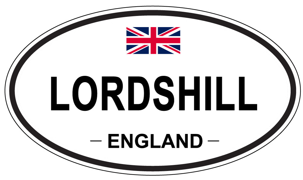 LORDSHILL, ENGLAND - Oval Sticker