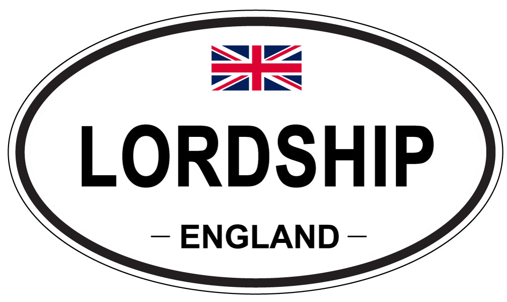 LORDSHIP, England - Oval Magnet