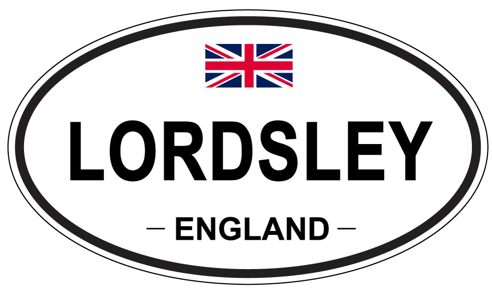 LORDSLEY, ENGLAND - Oval Sticker