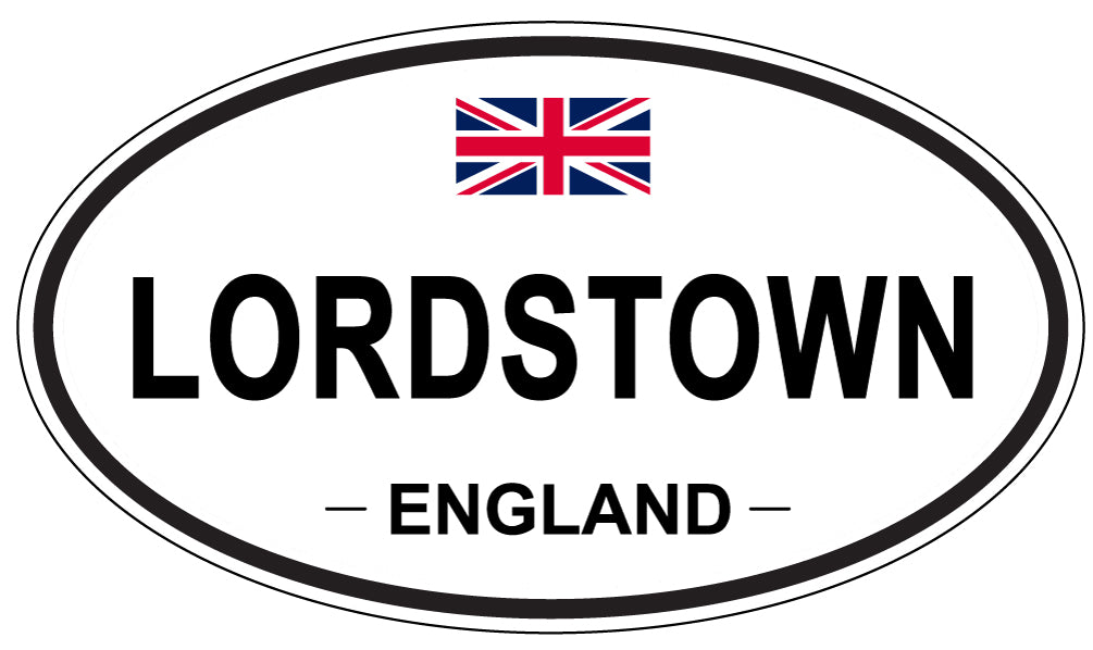 LORDSTOWN, ENGLAND - Oval Sticker