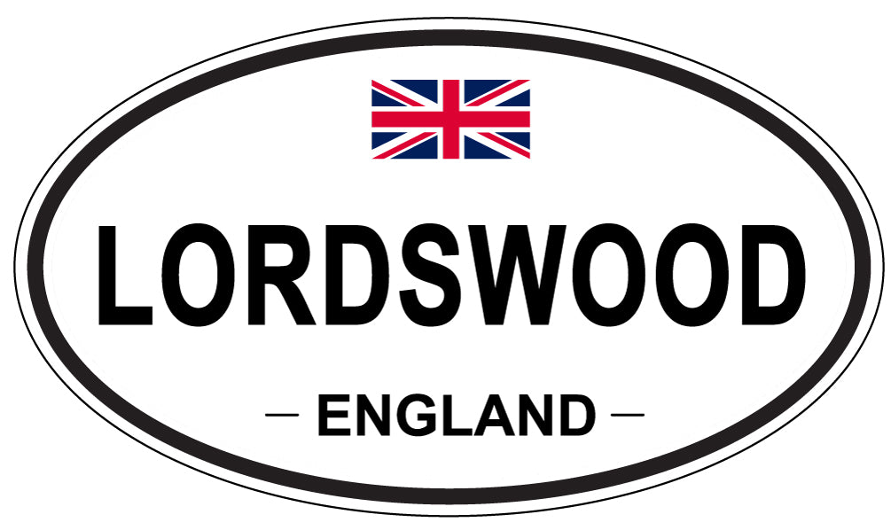 LORDSWOOD, ENGLAND - Oval Sticker