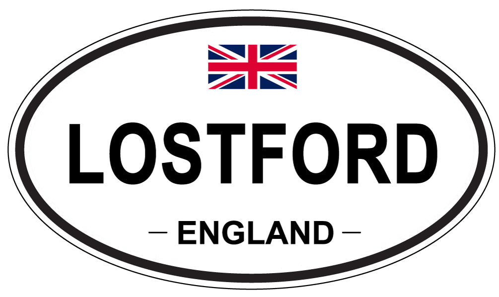 LOSTFORD, ENGLAND - Oval Sticker