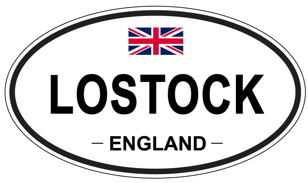 LOSTOCK, ENGLAND - Oval Sticker