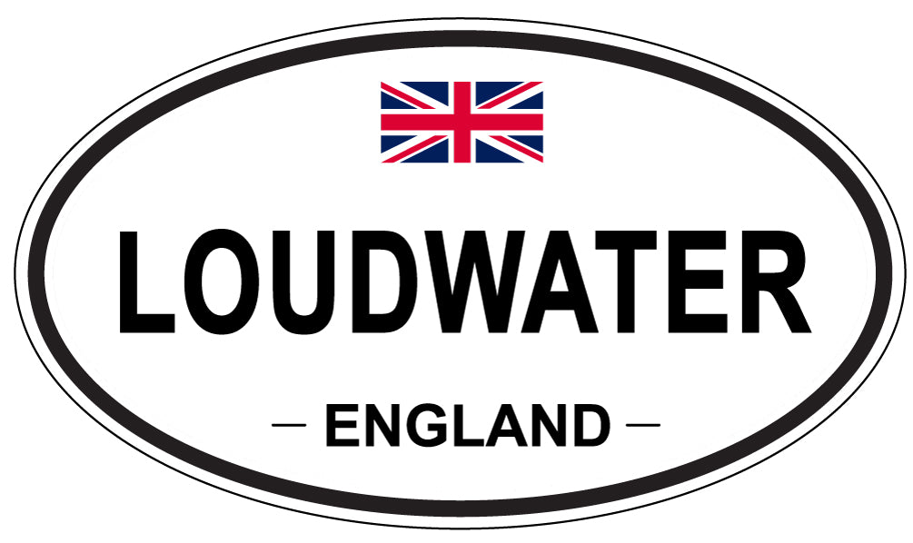 LOUDWATER, ENGLAND - Oval Sticker