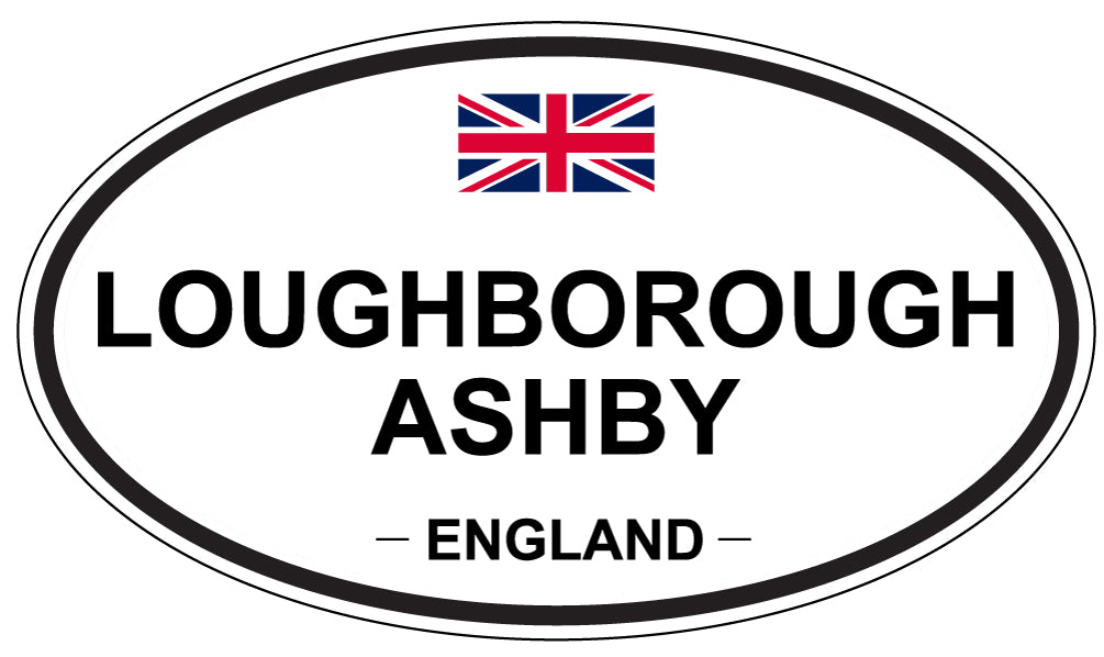 LOUGHBOROUGH ASHBY, ENGLAND - Oval Sticker