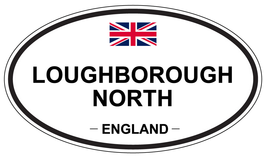 LOUGHBOROUGH NORTH, England - Oval Magnet