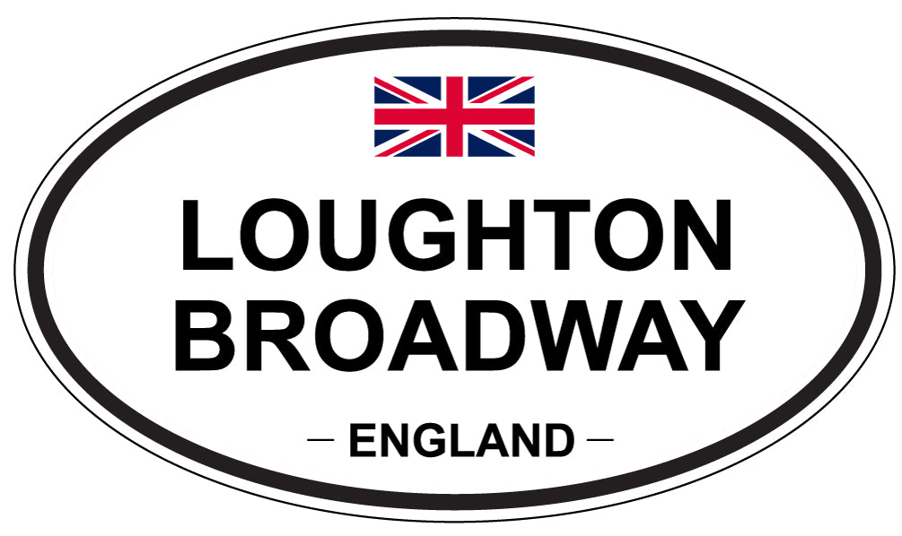 LOUGHTON BROADWAY, England - Oval Magnet