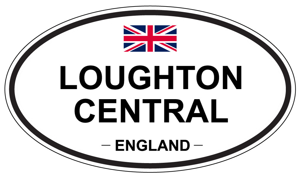 LOUGHTON CENTRAL, ENGLAND - Oval Sticker