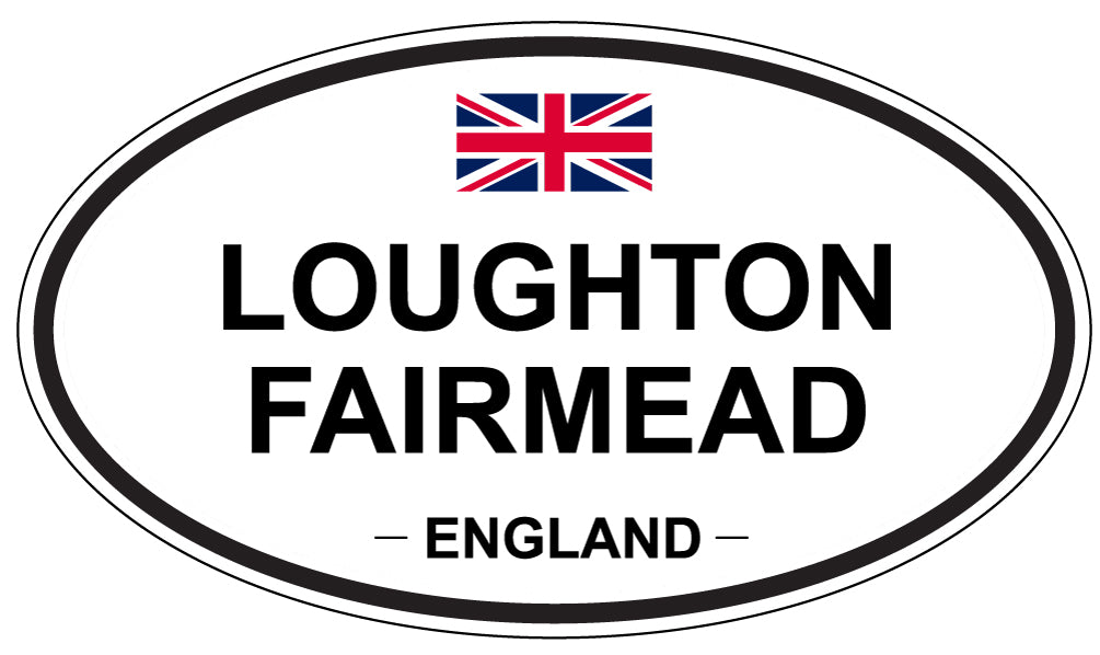 LOUGHTON FAIRMEAD, ENGLAND - Oval Sticker