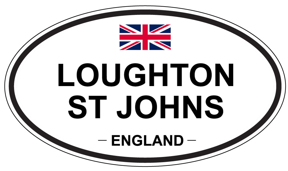 LOUGHTON ST JOHNS, ENGLAND - Oval Sticker