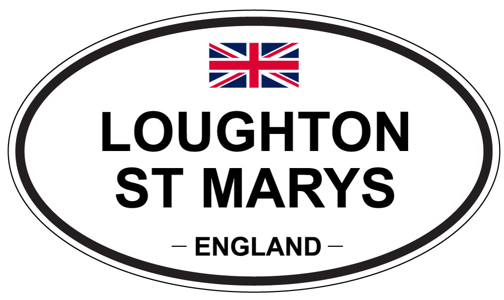 LOUGHTON ST MARYS, ENGLAND - Oval Sticker