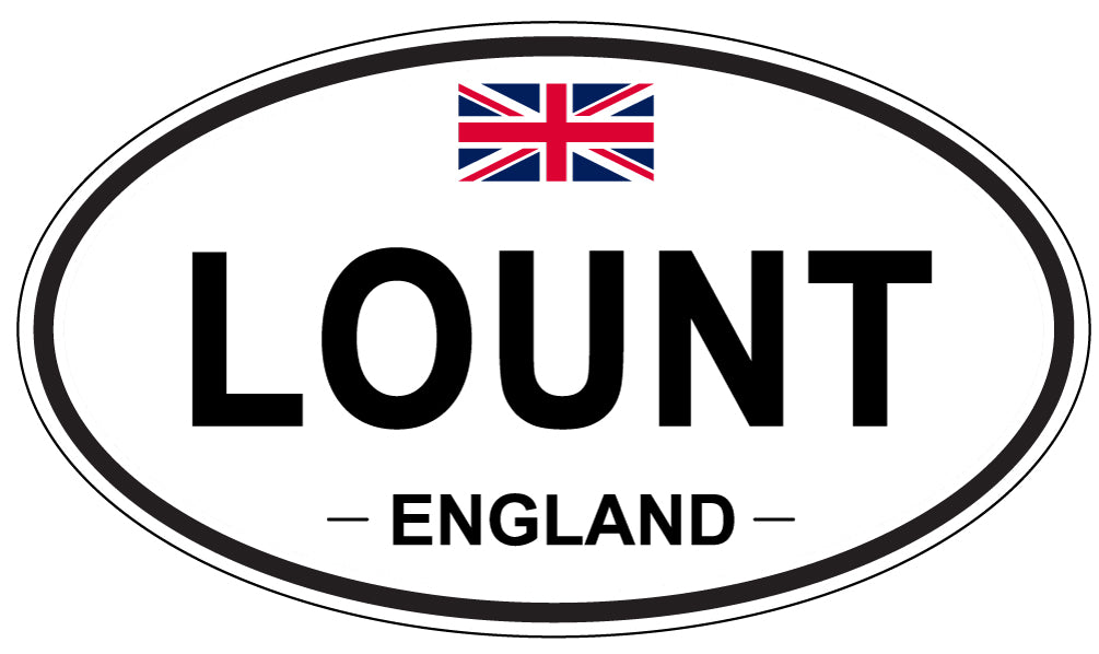 LOUNT, England - Oval Magnet