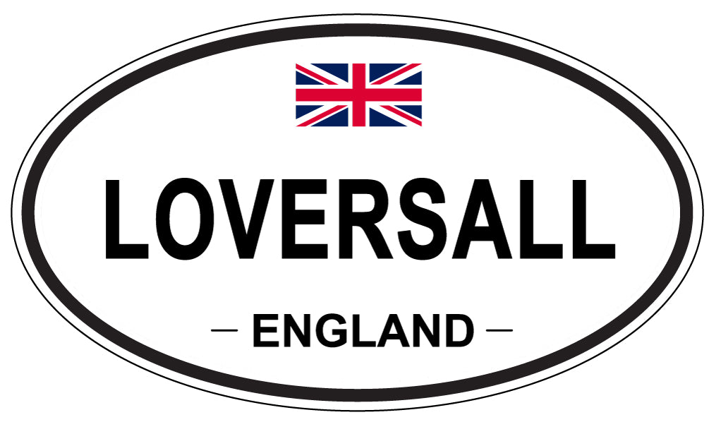 LOVERSALL, ENGLAND - Oval Sticker