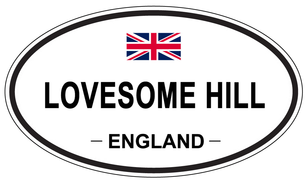 LOVESOME HILL, ENGLAND - Oval Sticker