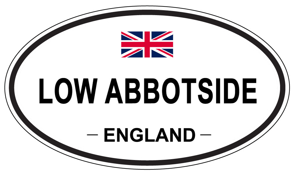 LOW ABBOTSIDE, ENGLAND - Oval Sticker