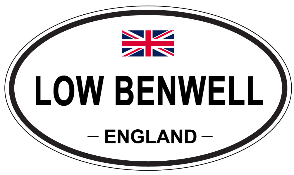 LOW BENWELL, England - Oval Magnet