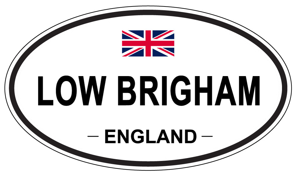 LOW BRIGHAM, ENGLAND - Oval Sticker