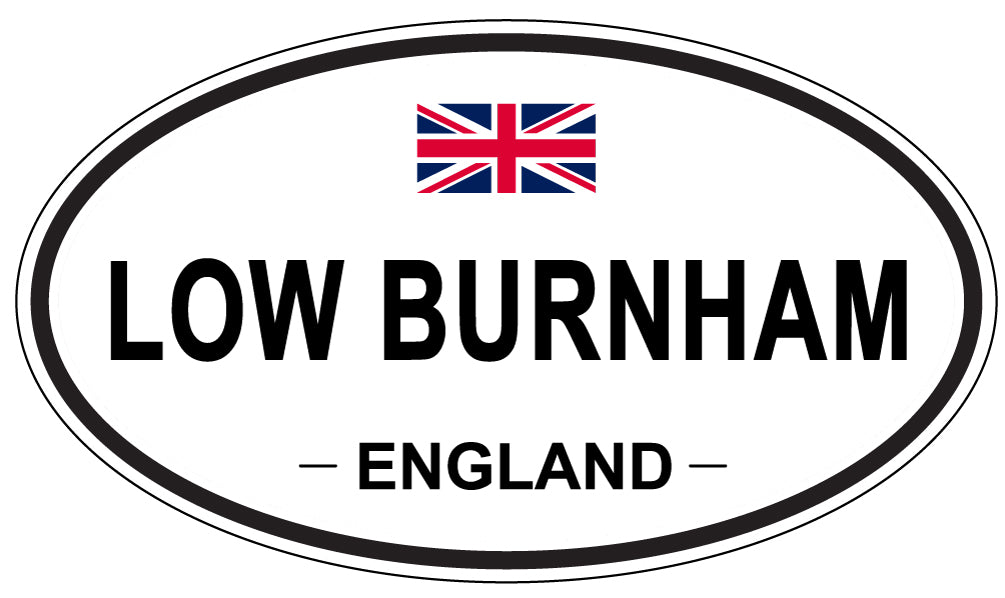 LOW BURNHAM, ENGLAND - Oval Sticker