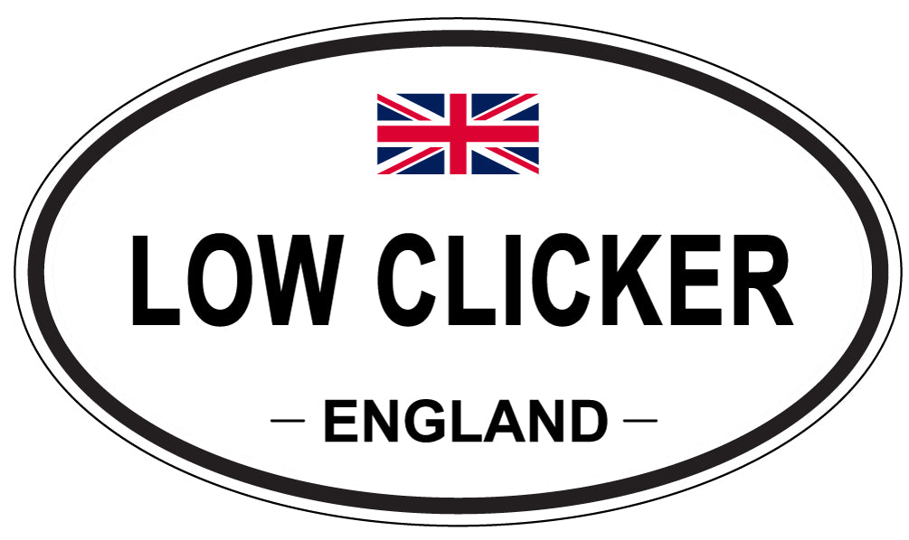 LOW CLICKER, England - Oval Magnet