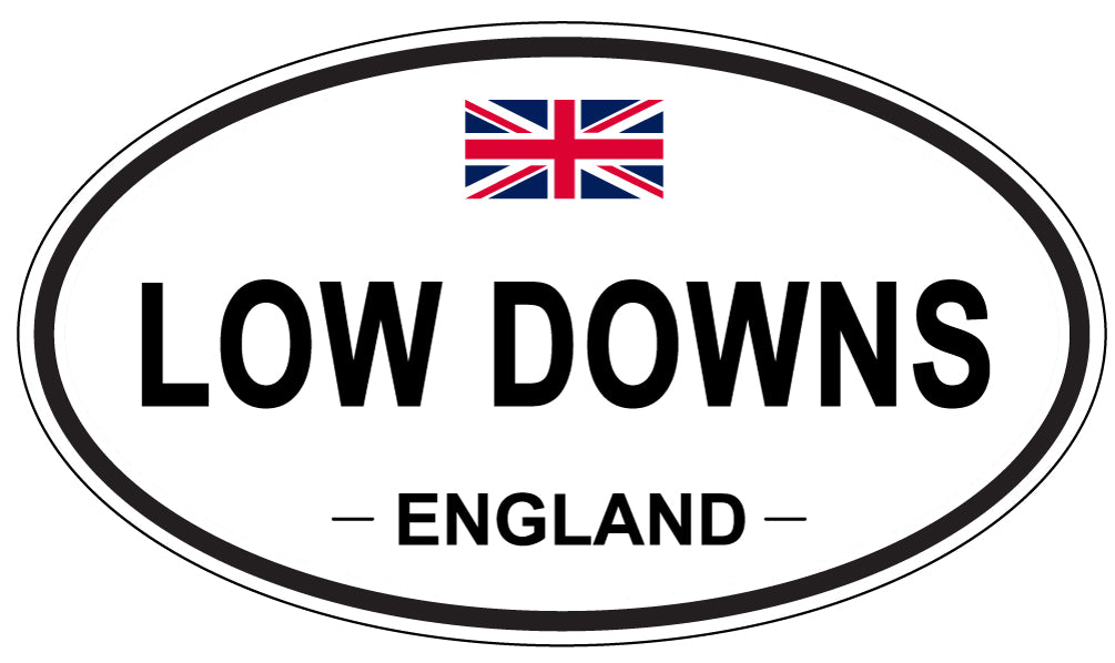LOW DOWNS, ENGLAND - Oval Sticker