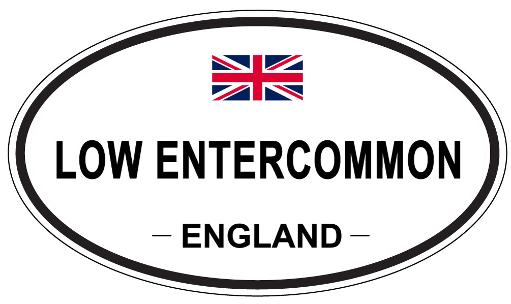 LOW ENTERCOMMON, England - Oval Magnet