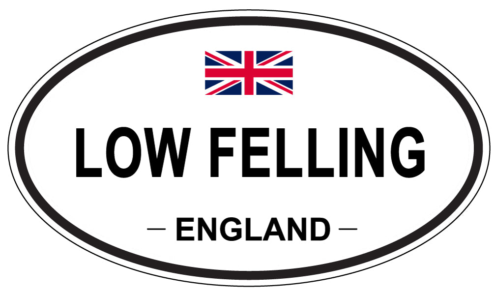LOW FELLING, England - Oval Magnet