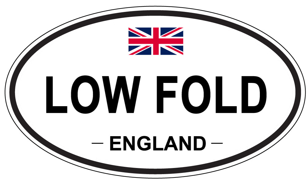 LOW FOLD, ENGLAND - Oval Sticker