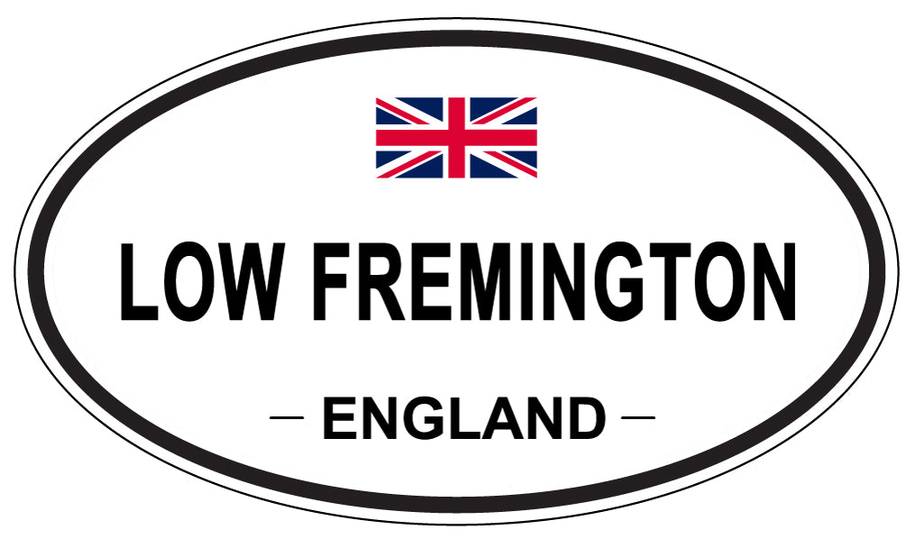 LOW FREMINGTON, England - Oval Magnet