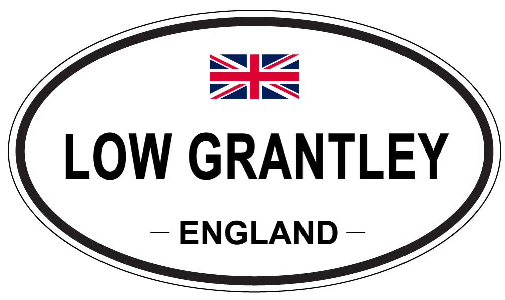 LOW GRANTLEY, England - Oval Magnet